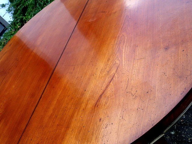 18th century dining table in cherrywood