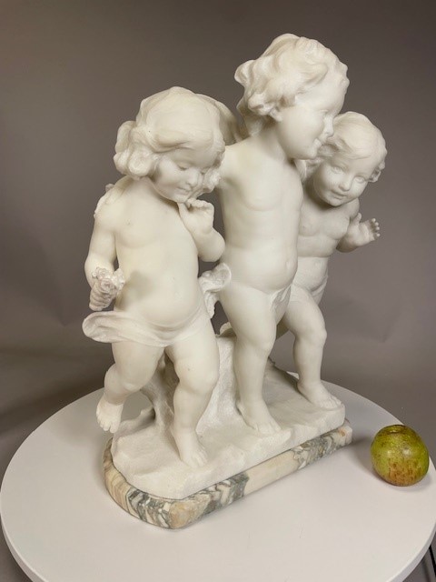 19th century marble group