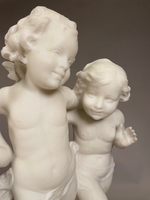 19th century marble group