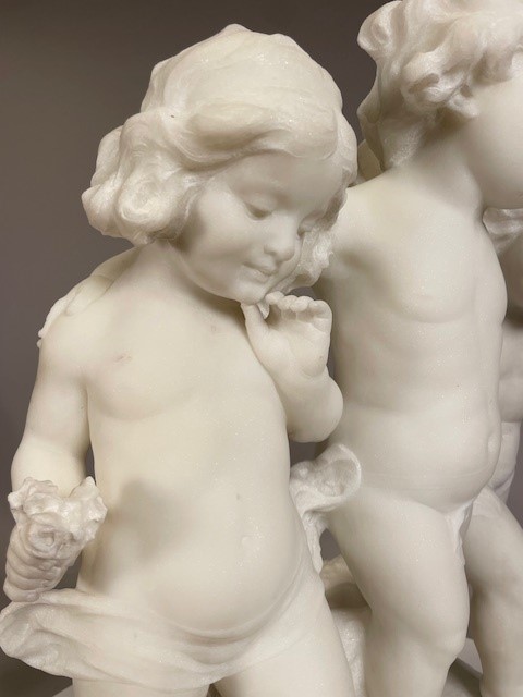 19th century marble group