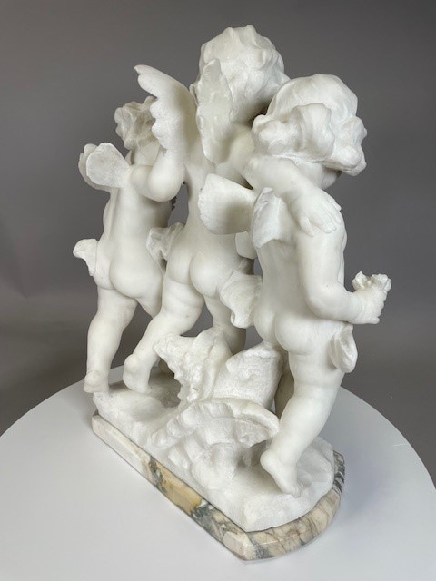 19th century marble group