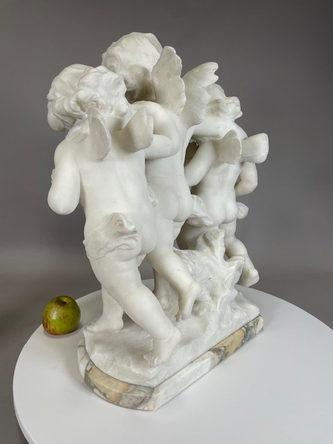 19th century marble group