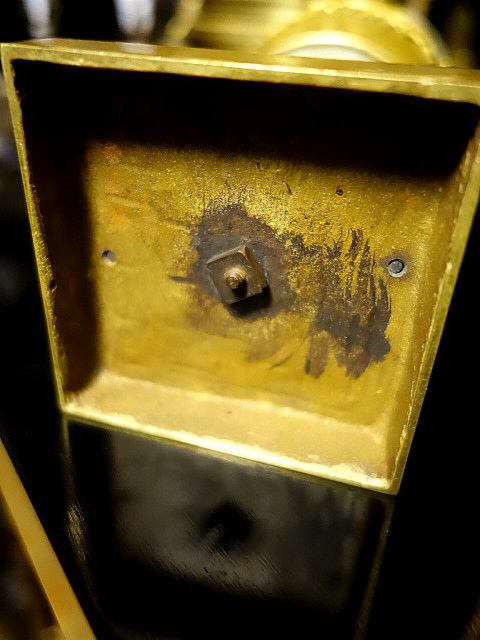 A pair of gilt bronze and spath fluor vases