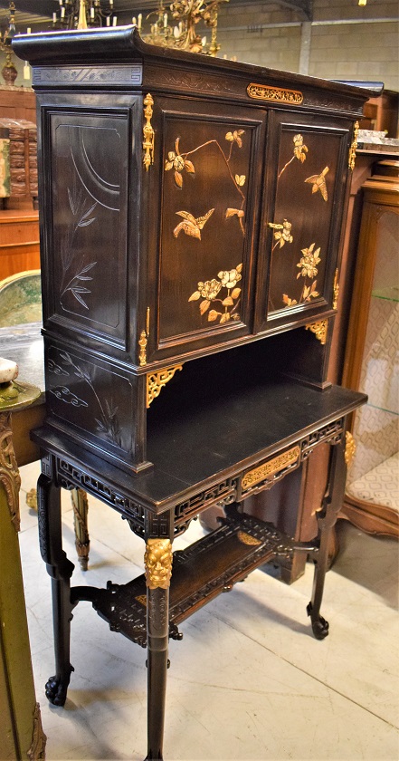 Cabinet on Stand Chinoiserie Style France 19th century