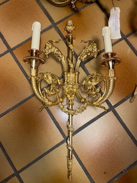 Chandelier & matching sconces