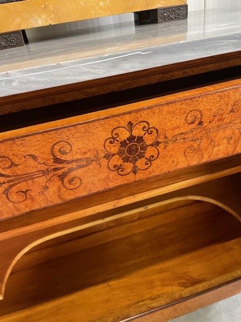 Charles X dresser in maple wood