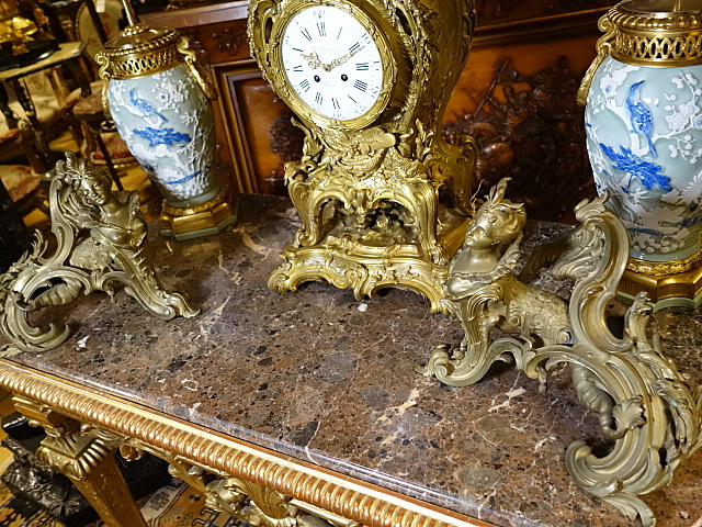 Console Centre Table Giltwood Marble Top