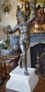 Dancing Faun Bronze Sculpture after a Roman Model from Pompeii 