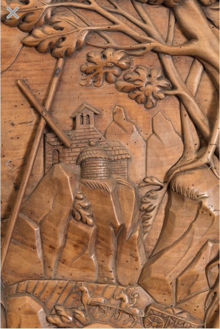 Flemish 17th century relief of the  baptism of Christ 