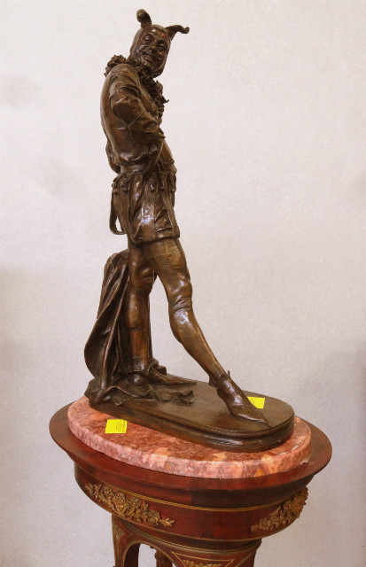 Harlequin bronze sculpture by Jozef Willems (1845-1910) Cire Perdue Compagnie des Bronzes Bruxelles