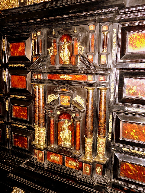 hispano flemish cabinet on stand