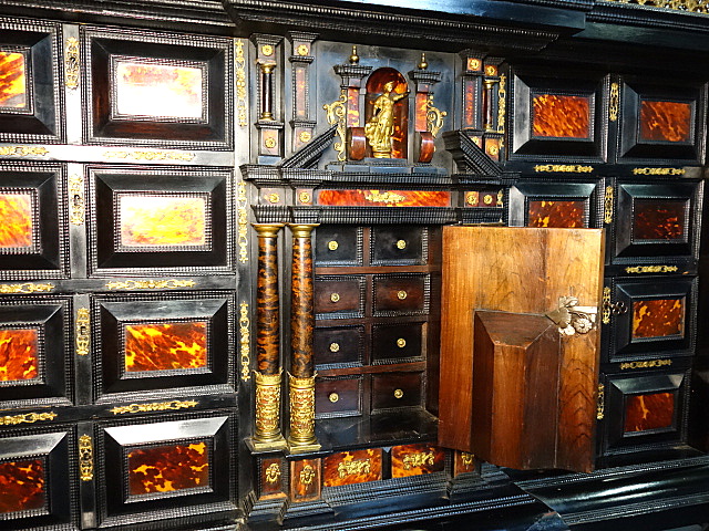 hispano flemish cabinet on stand