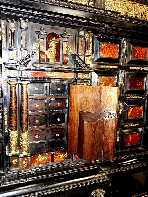 hispano flemish cabinet on stand