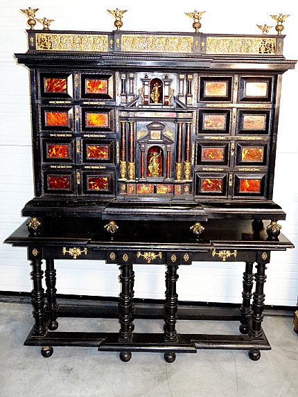 hispano flemish cabinet on stand
