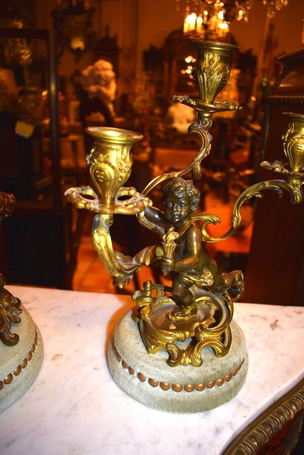 Louis XV clockset attributed to François Linke 
