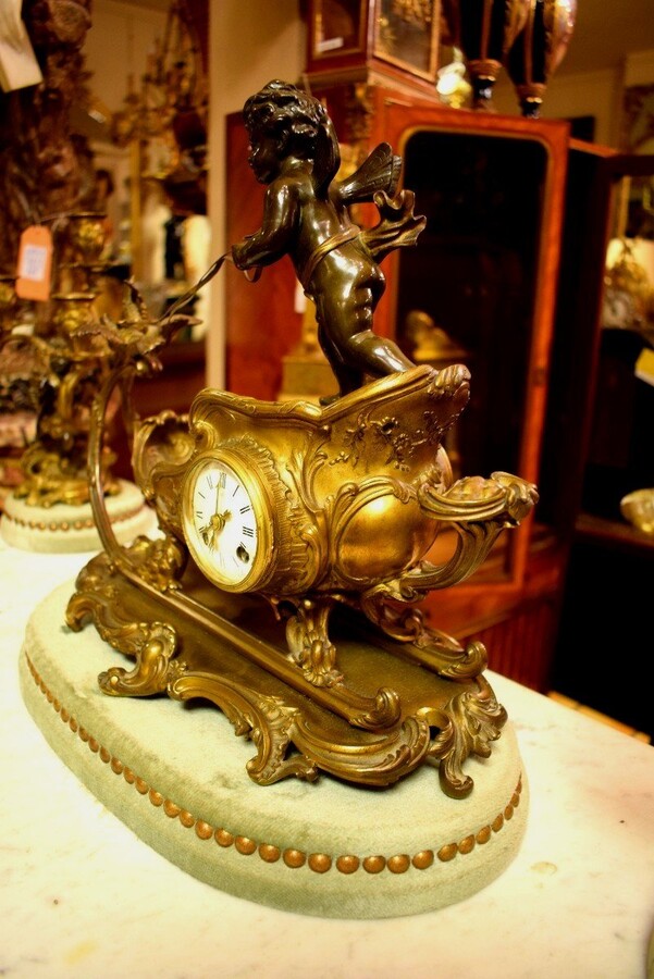 Louis XV clockset attributed to François Linke 
