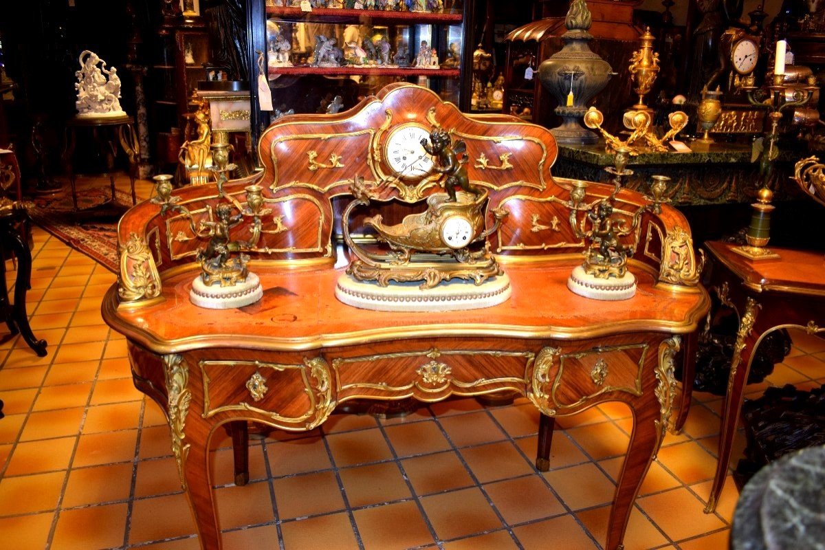 Louis XV clockset attributed to François Linke 