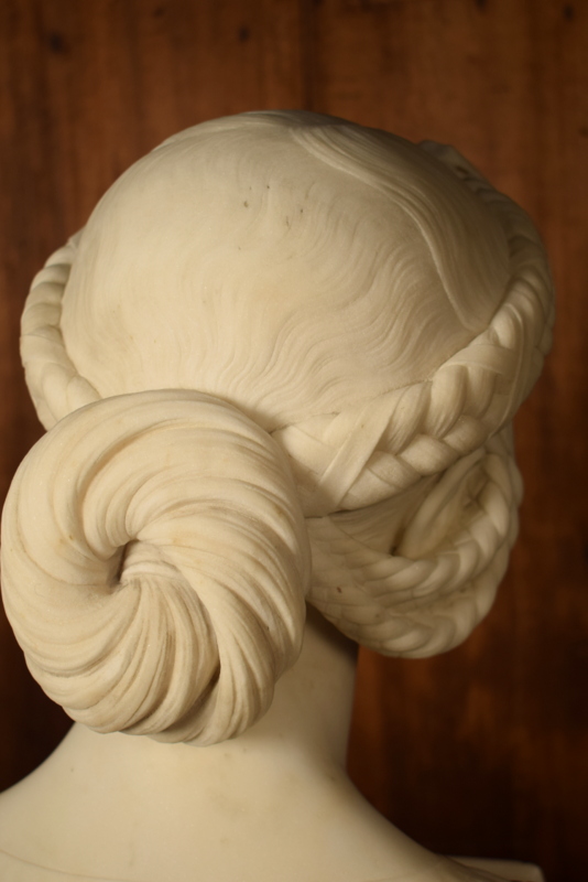 marble bust signed Professor Ulisse Cambi, 1858
