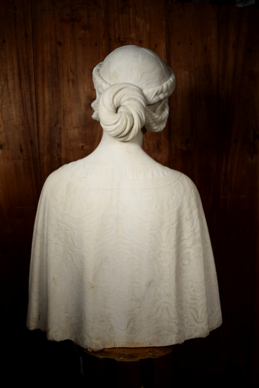marble bust signed Professor Ulisse Cambi, 1858