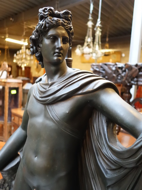 Neo-Classical Bronze Sculpture of Apollo Belvedere