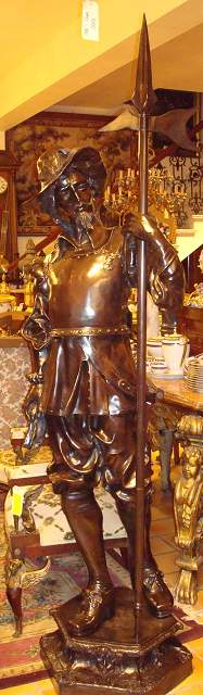 Pair of Bronze Statues life size Guardians