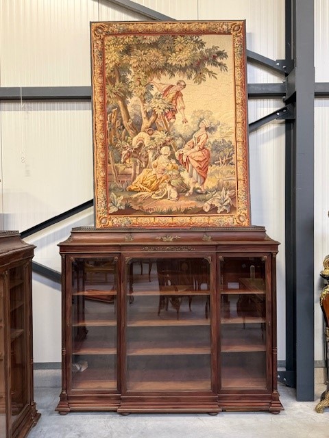 Pair of display cabinets - bookcases made in the Louis XVI stijle