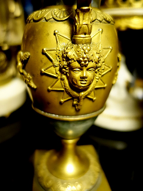 pair of vases ormolu and spath fluor early 19th century