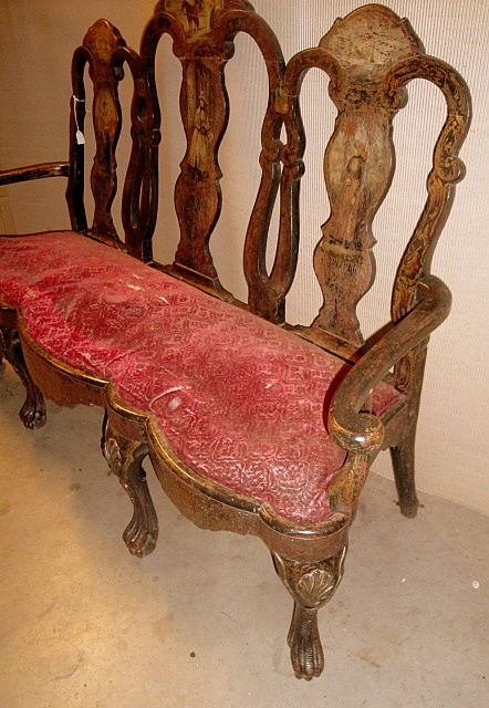 Salon suite painted wood Holland Hindeloopen 19th century