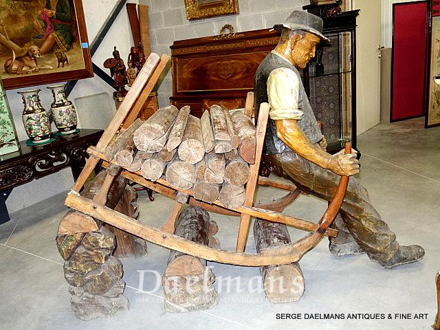 Black Forest Wood Log Carrier For Fireplace Black Forest Wood