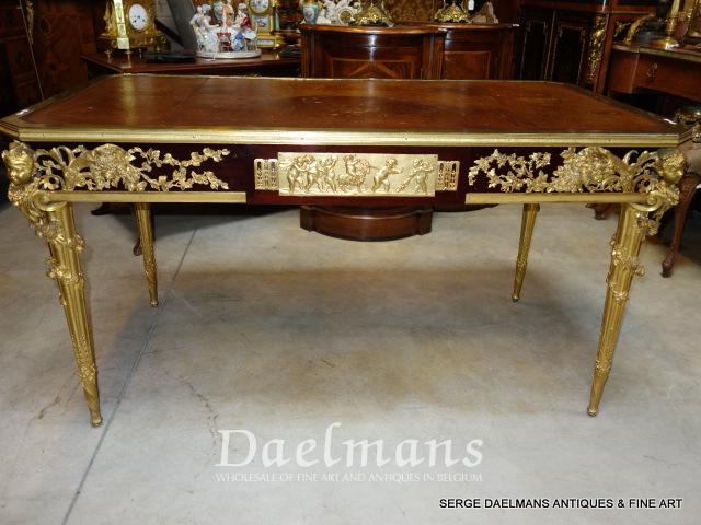Desk In Gilt Bronze Louis Xvi Style France Furniture Daelmans